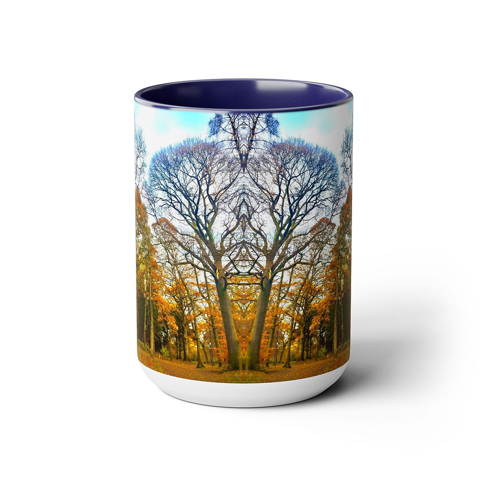 Thumbnail: Two-Tone Coffee Mugs, 15oz