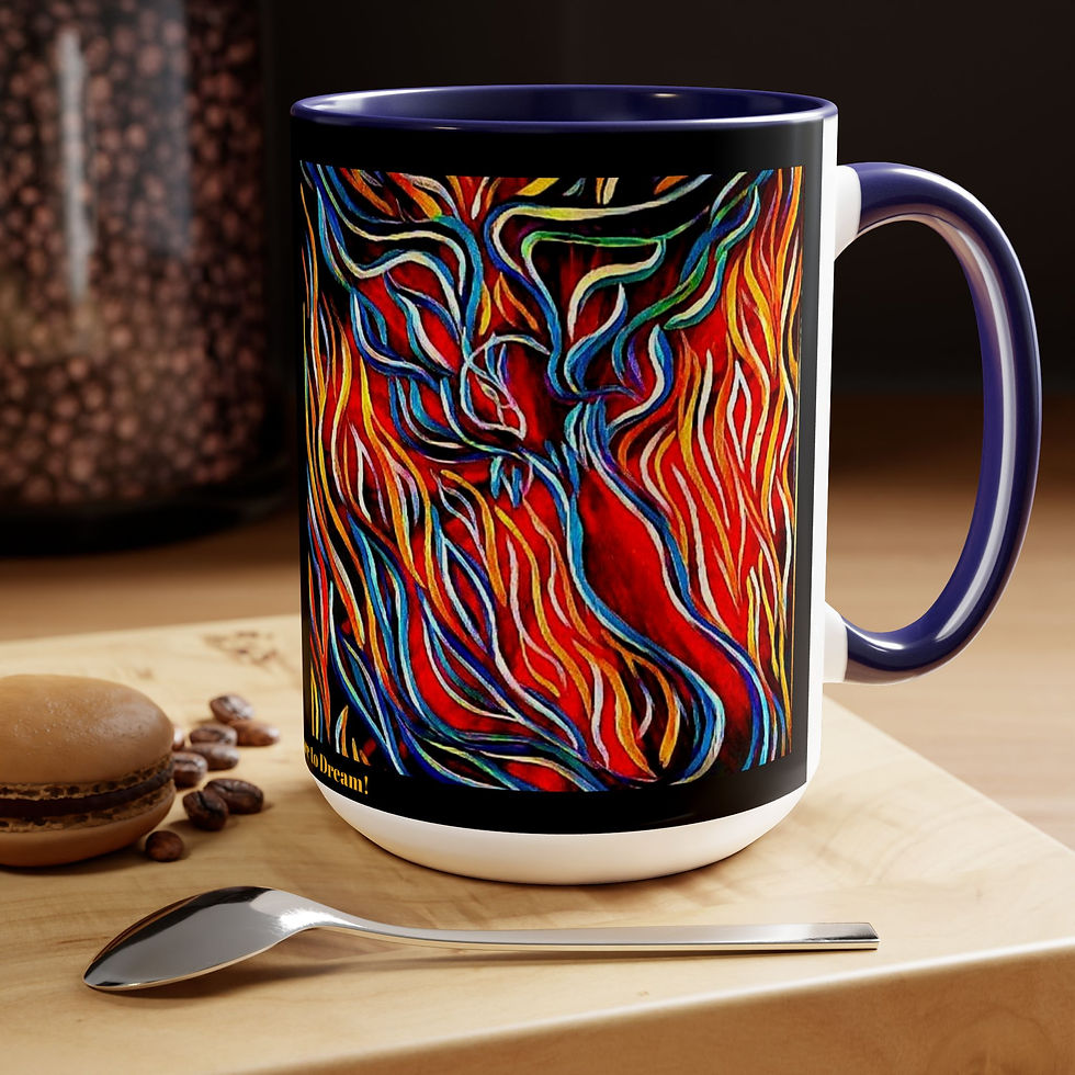 Thumbnail: Two-Tone Coffee Mugs, 15oz