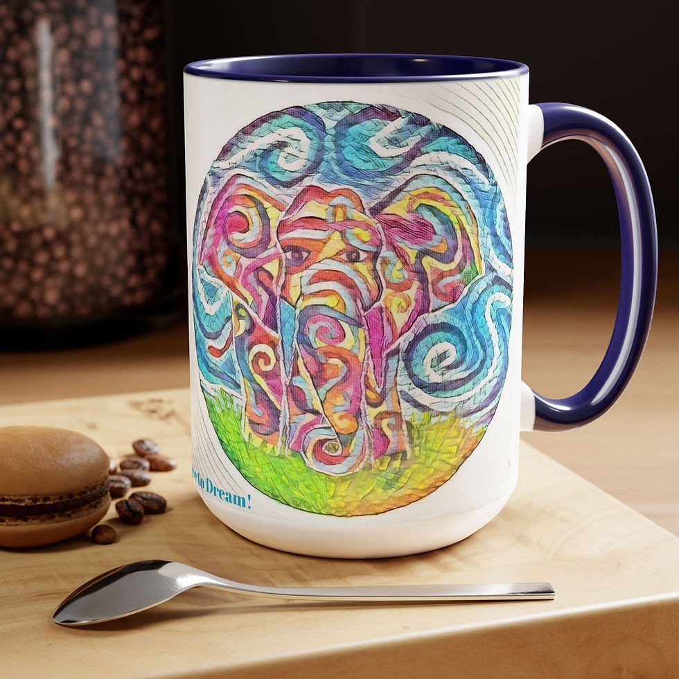 Thumbnail: Two-Tone Coffee Mugs, 15oz
