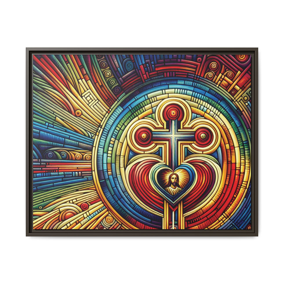 Thumbnail: Jesus: Loving Sacrifice Print on Canvas MABV2AI