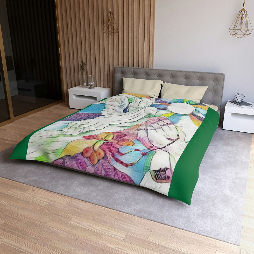 Queen Religious Microfiber Duvet Cover