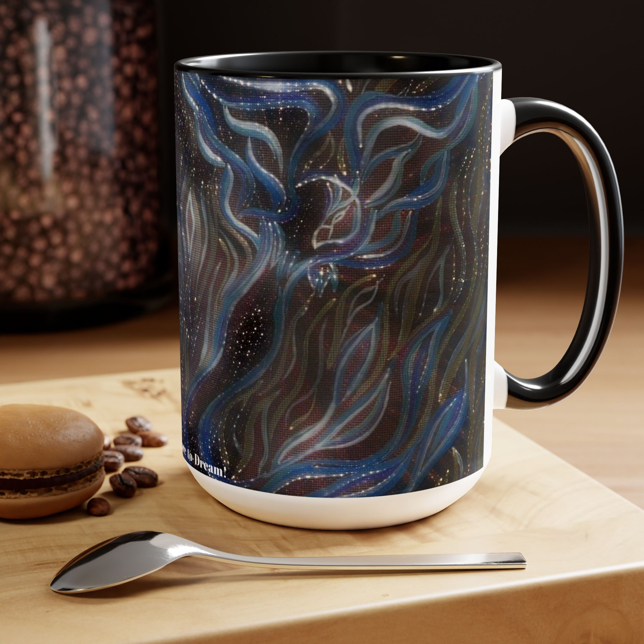 Two-Tone Coffee Mugs, 15oz