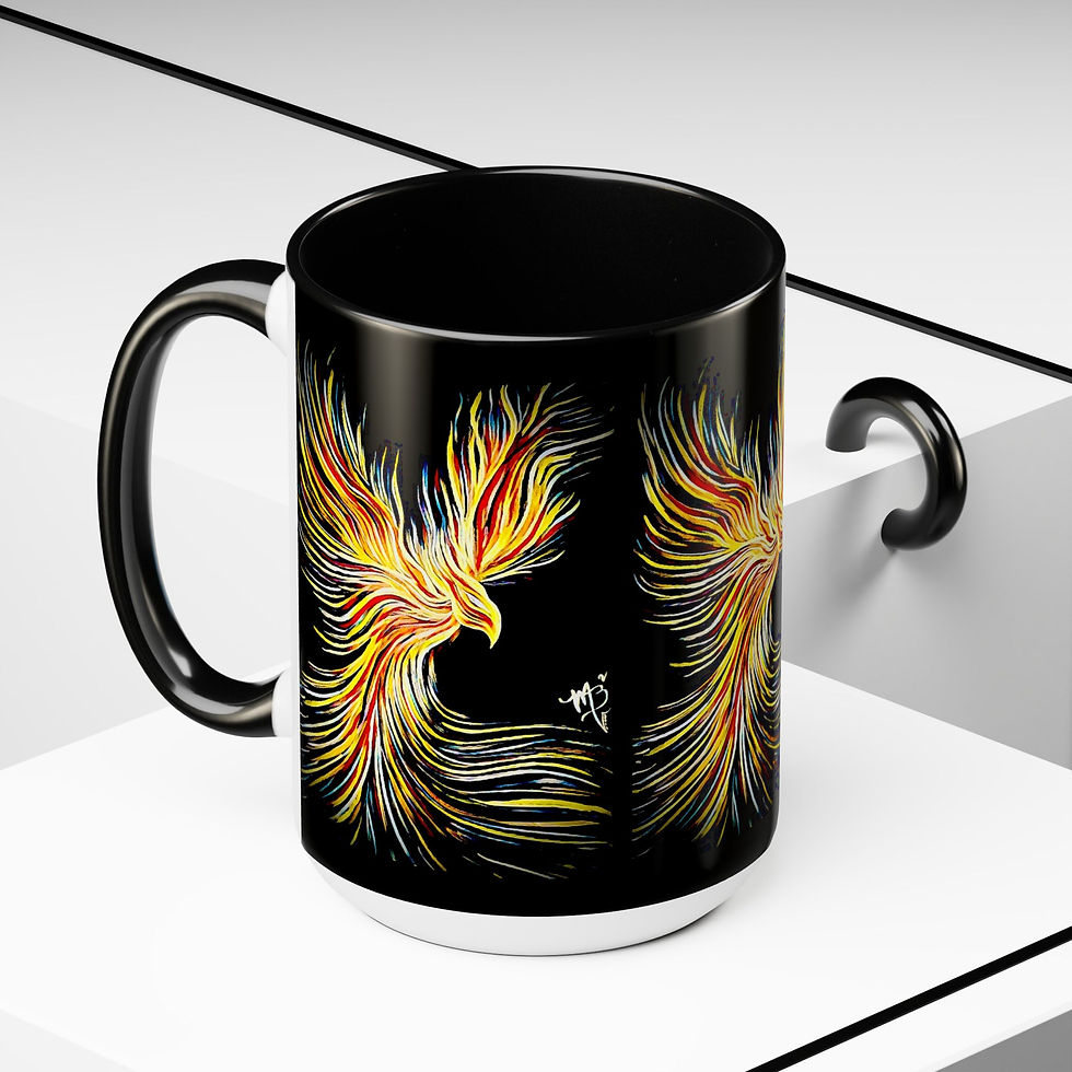 Thumbnail: Two-Tone Coffee Mugs, 15oz