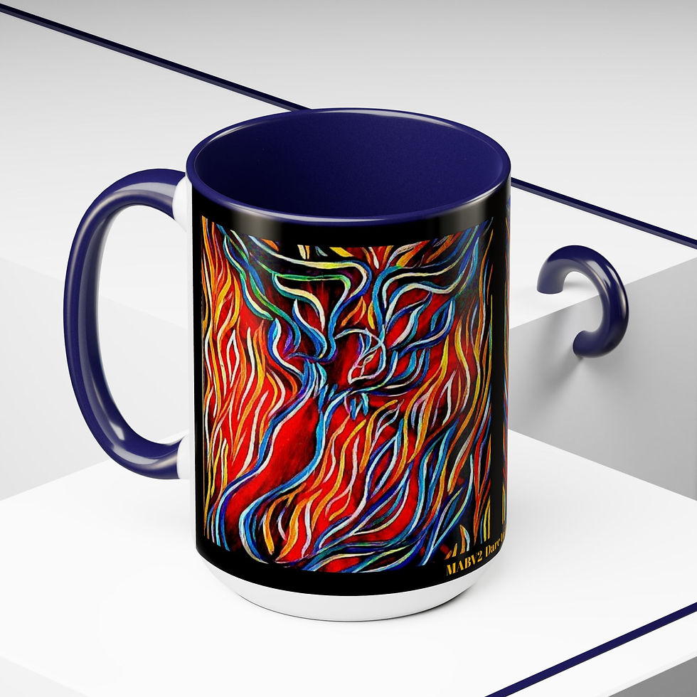 Thumbnail: Two-Tone Coffee Mugs, 15oz