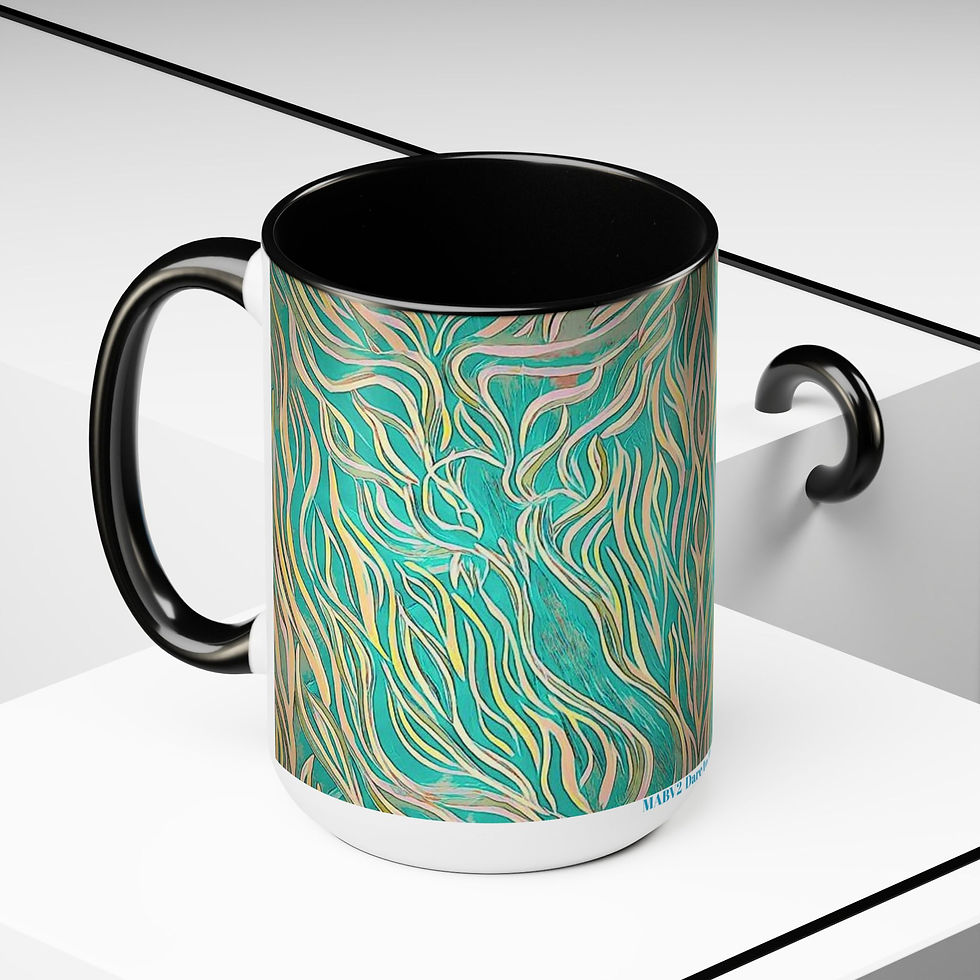 Thumbnail: Two-Tone Coffee Mugs, 15oz