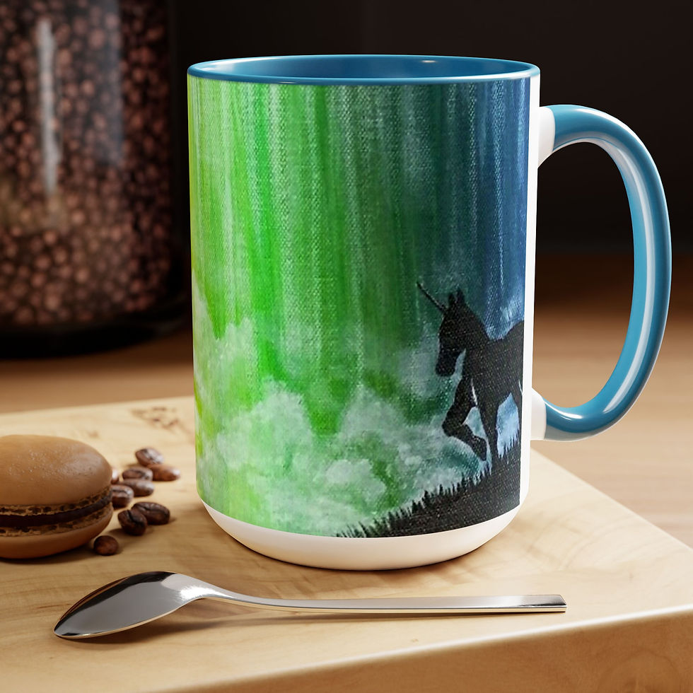 Thumbnail: Two-Tone Coffee Mugs, 15oz