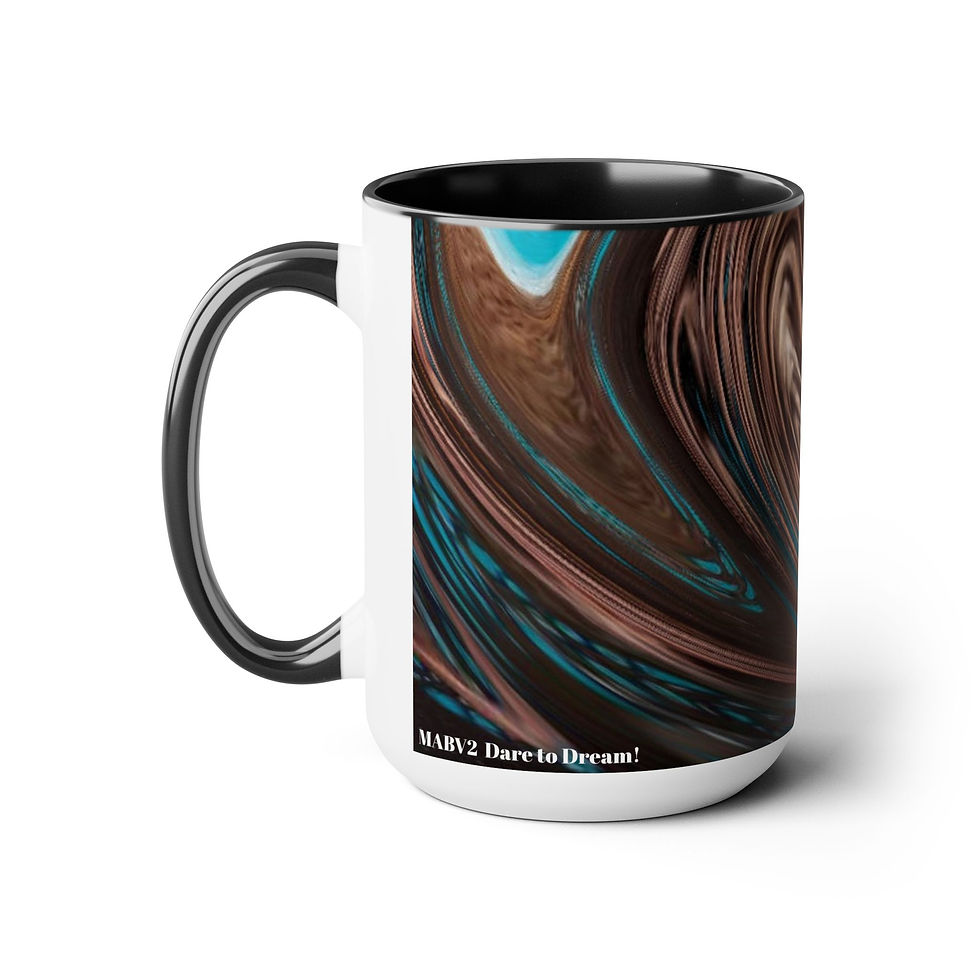 Thumbnail: Two-Tone Coffee Mugs, 15oz