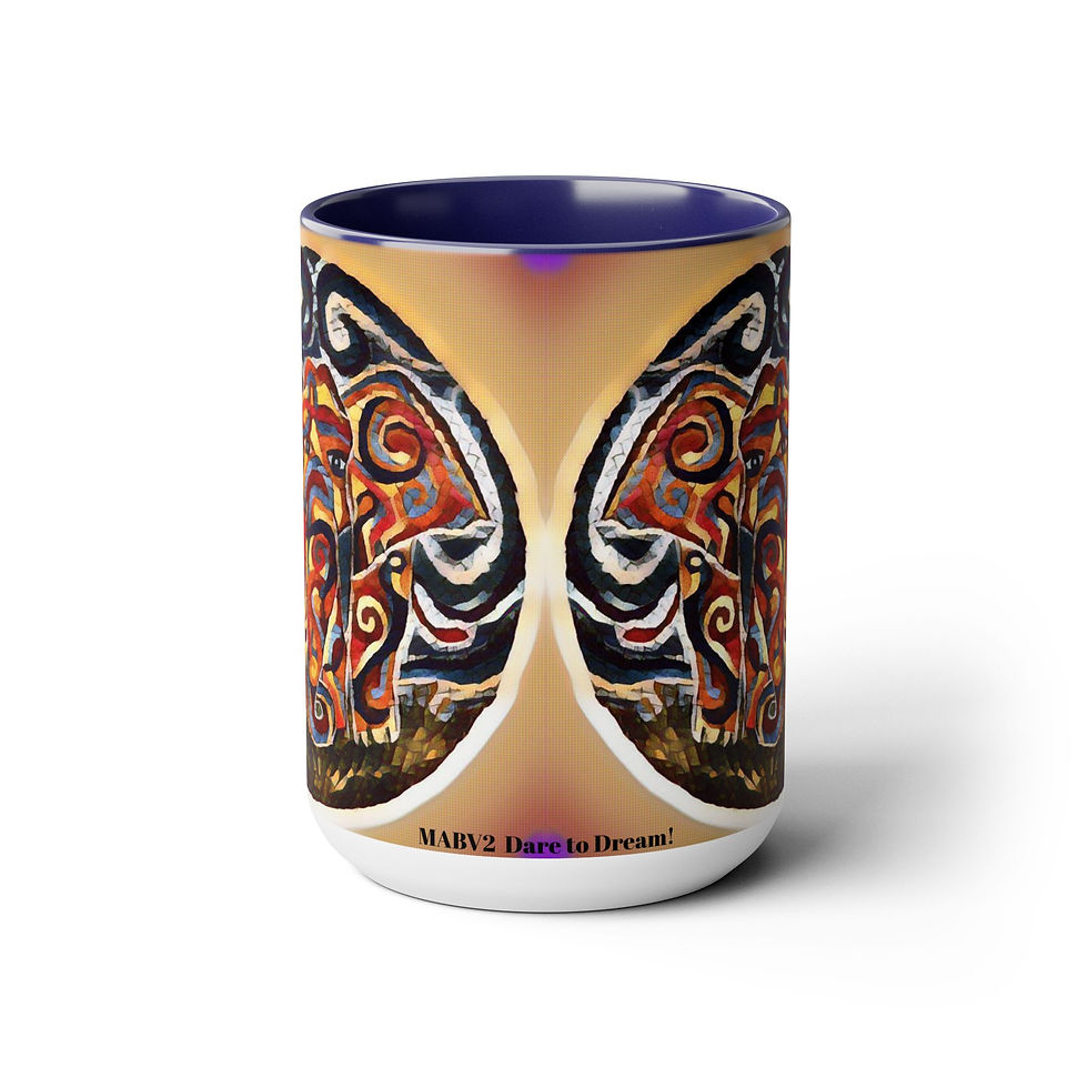 Thumbnail: Two-Tone Coffee Mugs, 15oz