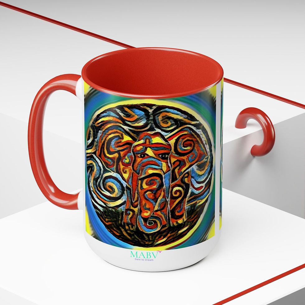 Thumbnail: Two-Tone Coffee Mugs, 15oz