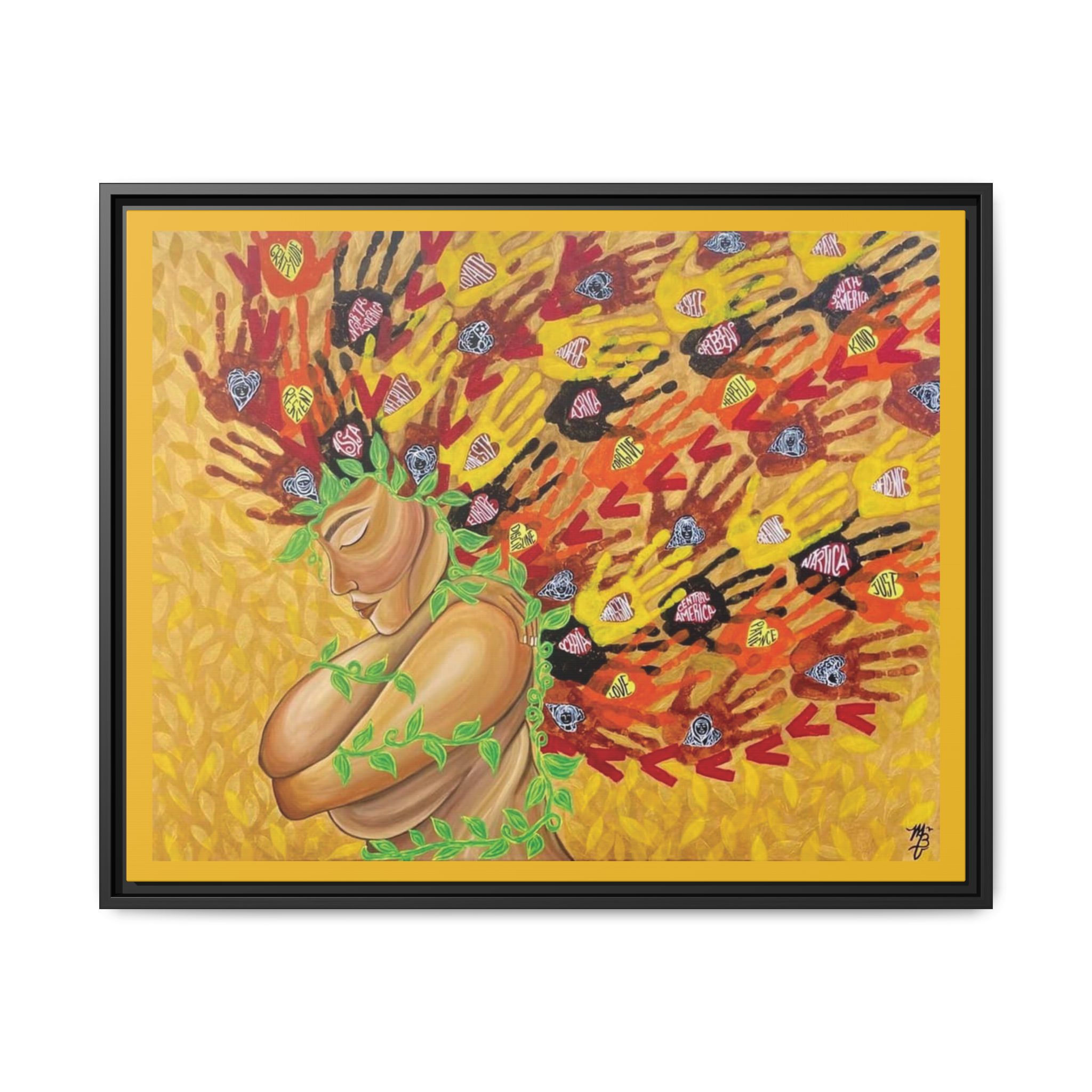 "Embracing Diversity" with Yellow Boarder