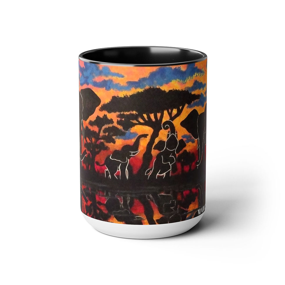 Thumbnail: Two-Tone Coffee Mugs, 15oz