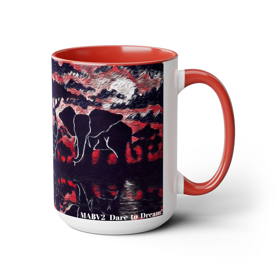 Thumbnail: Two-Tone Coffee Mugs, 15oz