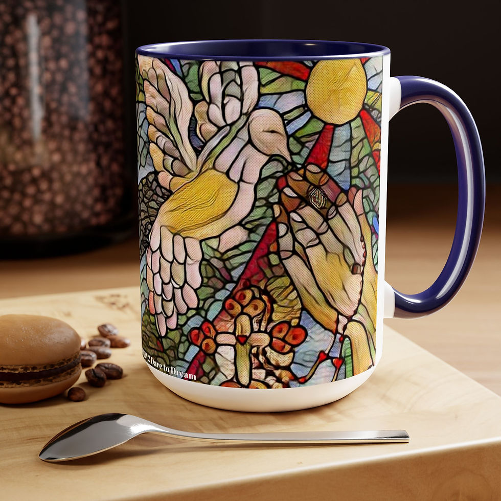 Thumbnail: Two-Tone Coffee Mugs, 15oz