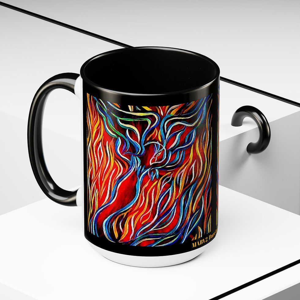 Thumbnail: Two-Tone Coffee Mugs, 15oz