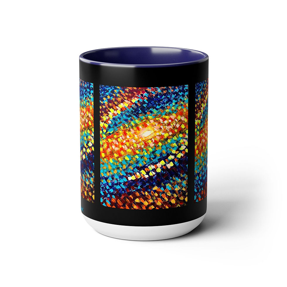 Thumbnail: Two-Tone Coffee Mugs, 15oz