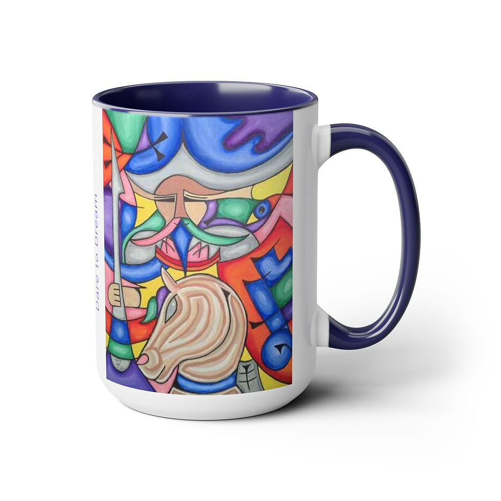 Thumbnail: Two-Tone Coffee Mugs, 15oz