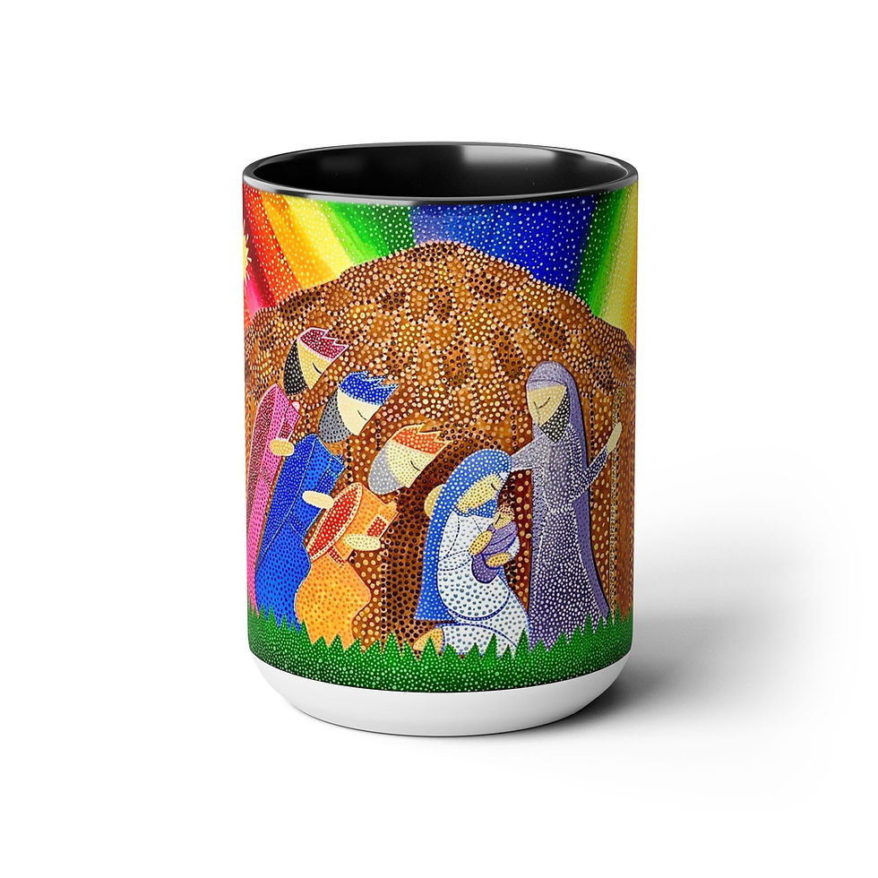 Thumbnail: Two-Tone Coffee Mugs, 15oz