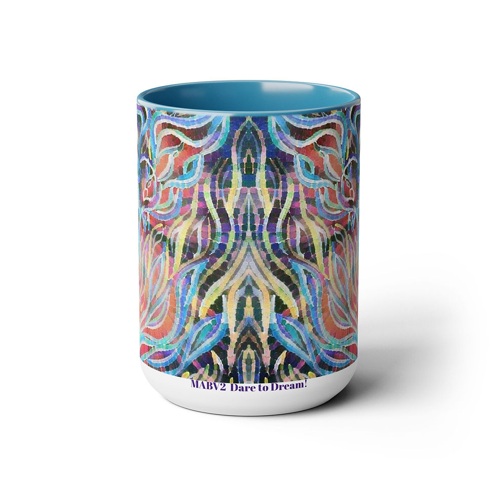 Thumbnail: Two-Tone Coffee Mugs, 15oz