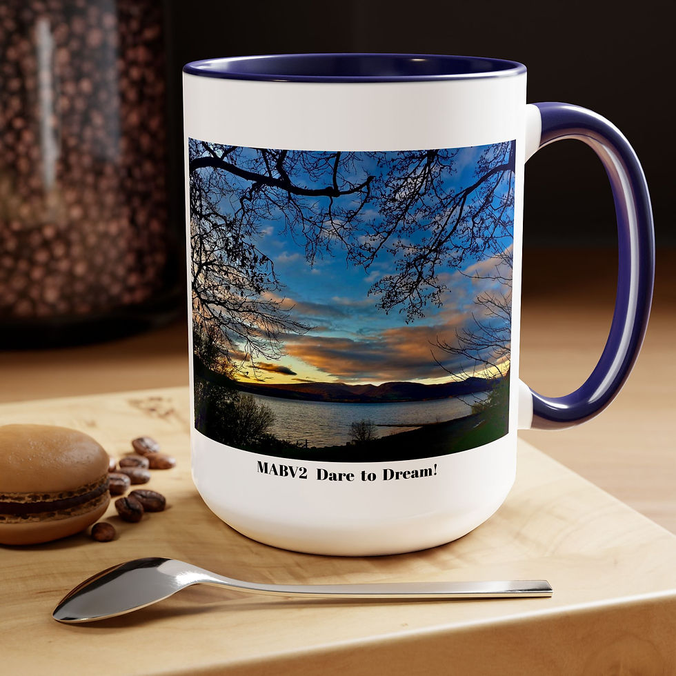 Thumbnail: Two-Tone Coffee Mugs, 15oz