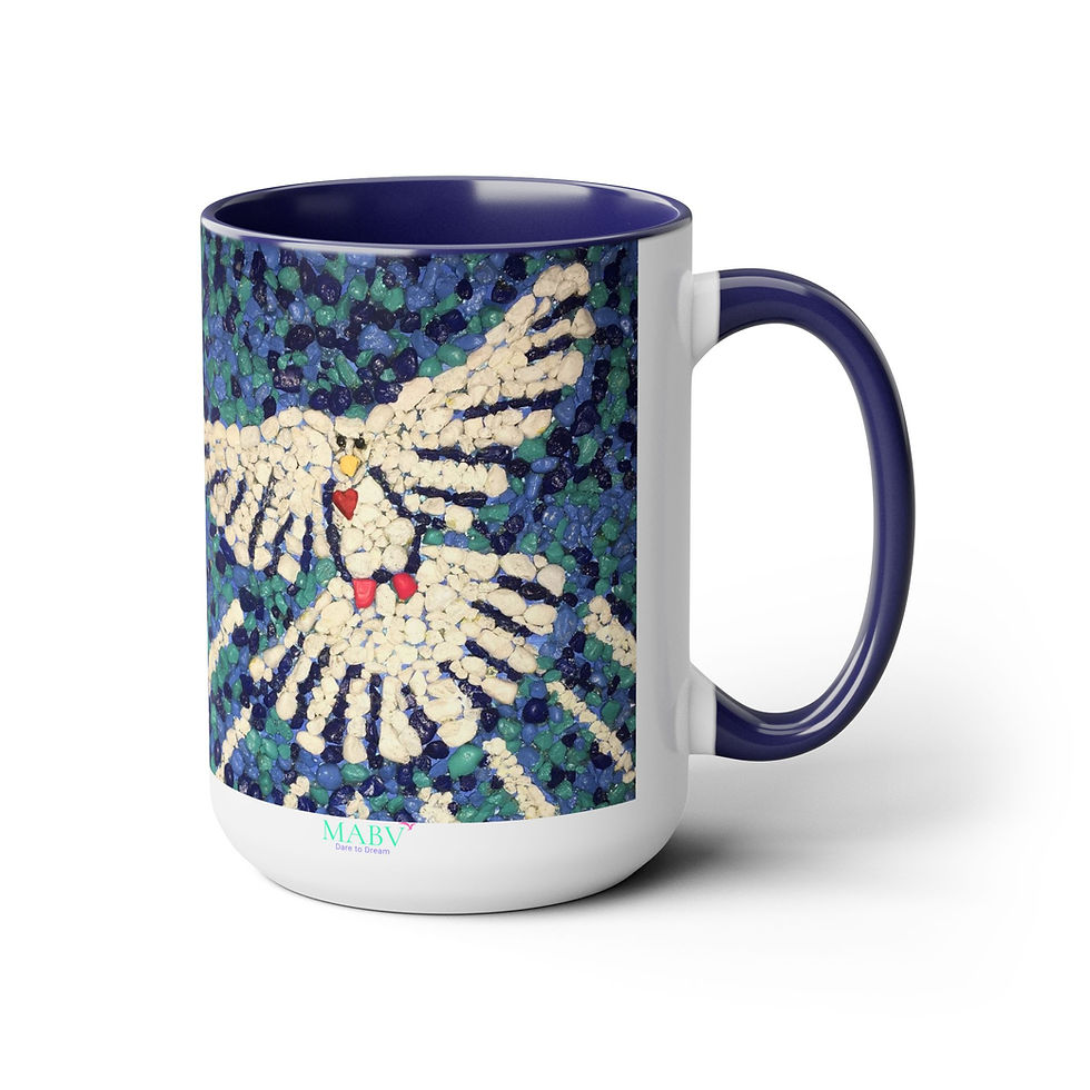 Thumbnail: Two-Tone Coffee Mugs, 15oz
