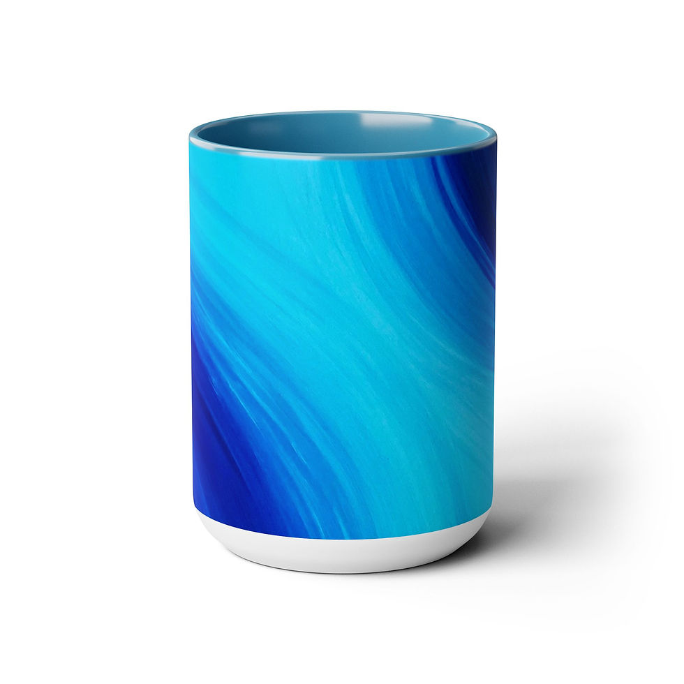 Thumbnail: Two-Tone Coffee Mugs, 15oz