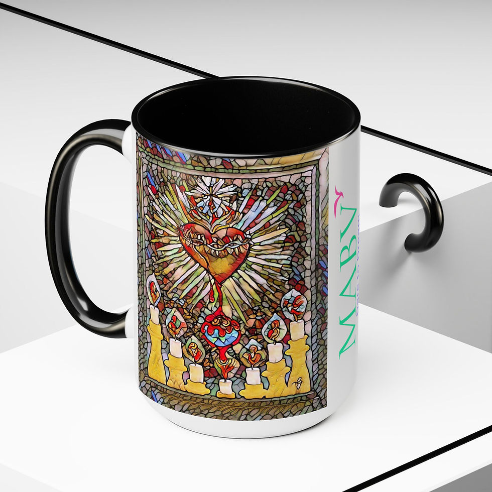 Thumbnail: Two-Tone Coffee Mugs, 15oz