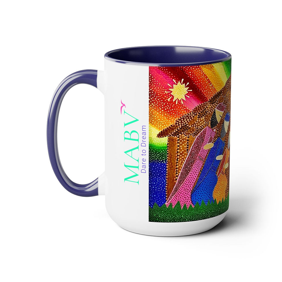 Thumbnail: Two-Tone Coffee Mugs, 15oz