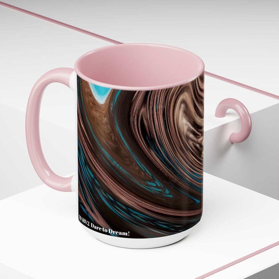 Thumbnail: Two-Tone Coffee Mugs, 15oz