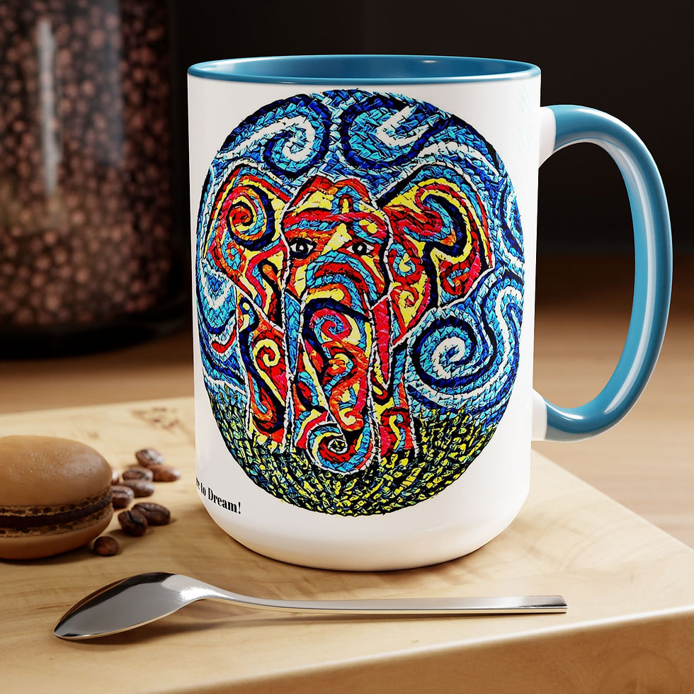 Thumbnail: Two-Tone Coffee Mugs, 15oz