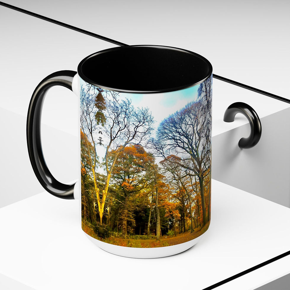 Thumbnail: Two-Tone Coffee Mugs, 15oz