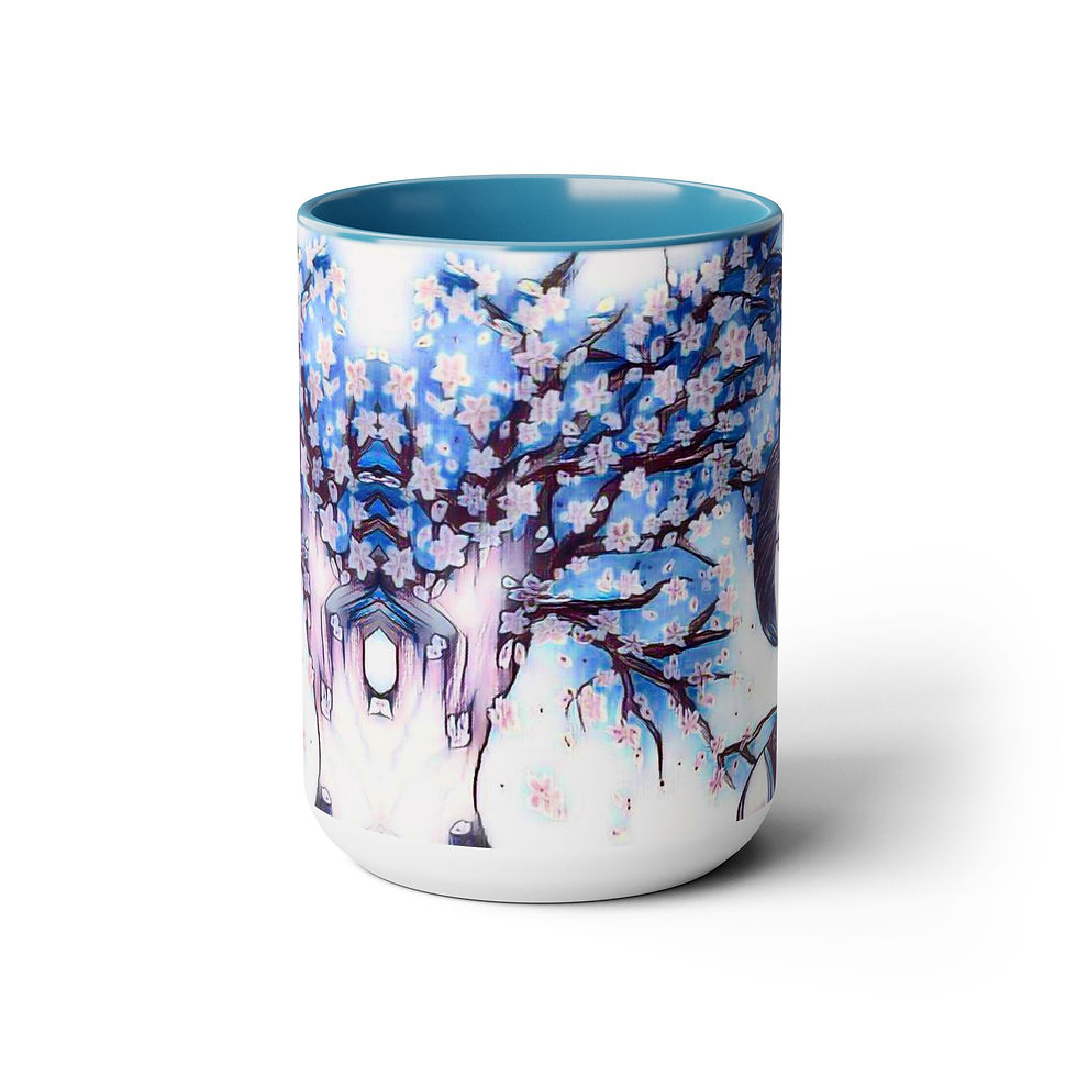 Thumbnail: Two-Tone Coffee Mugs, 15oz