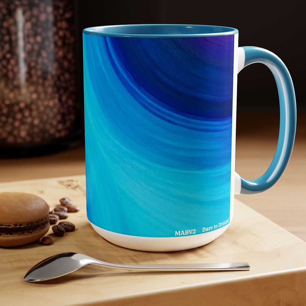 Thumbnail: Two-Tone Coffee Mugs, 15oz