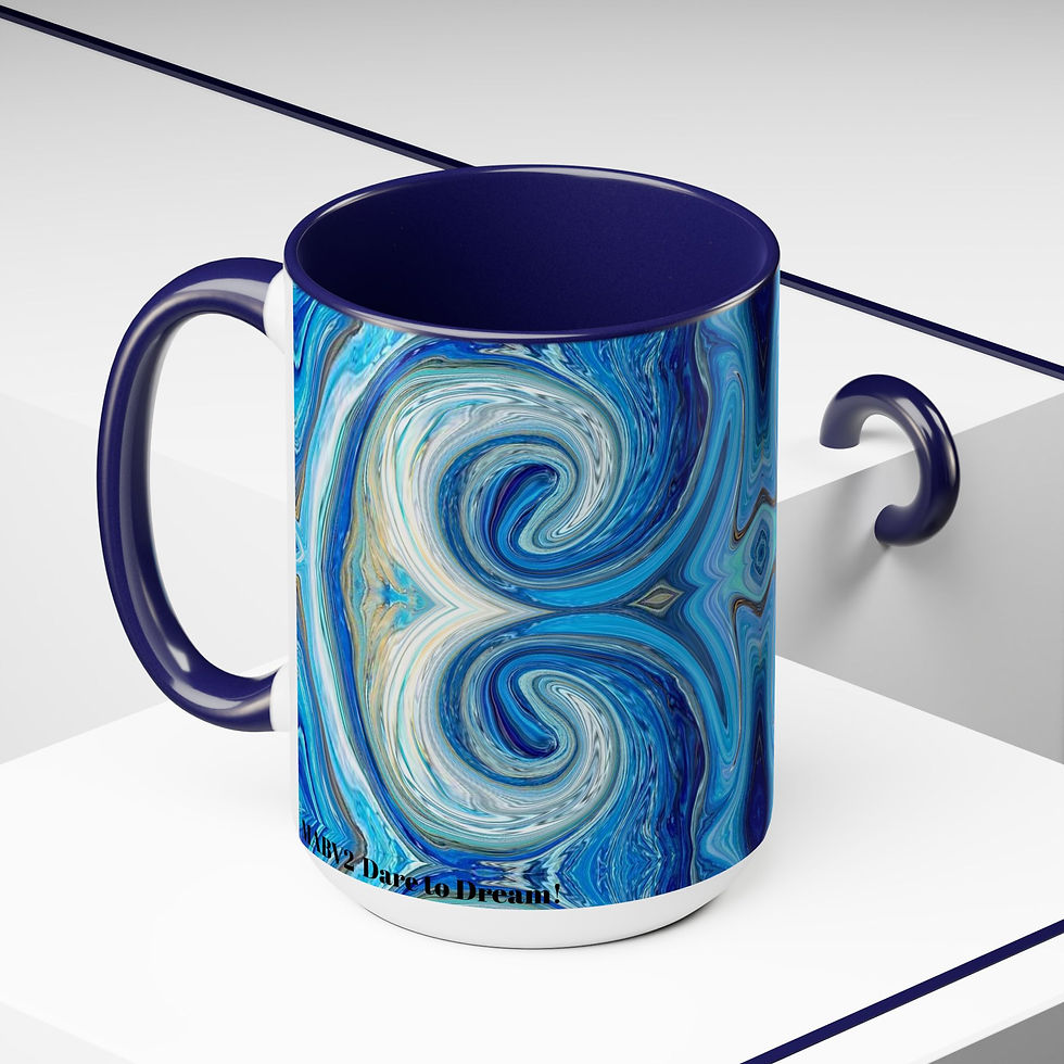 Thumbnail: Two-Tone Coffee Mugs, 15oz