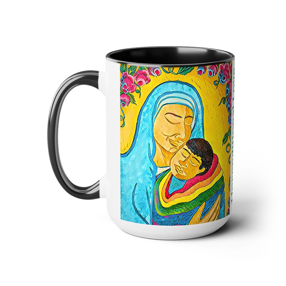 Thumbnail: Two-Tone Coffee Mugs, 15oz