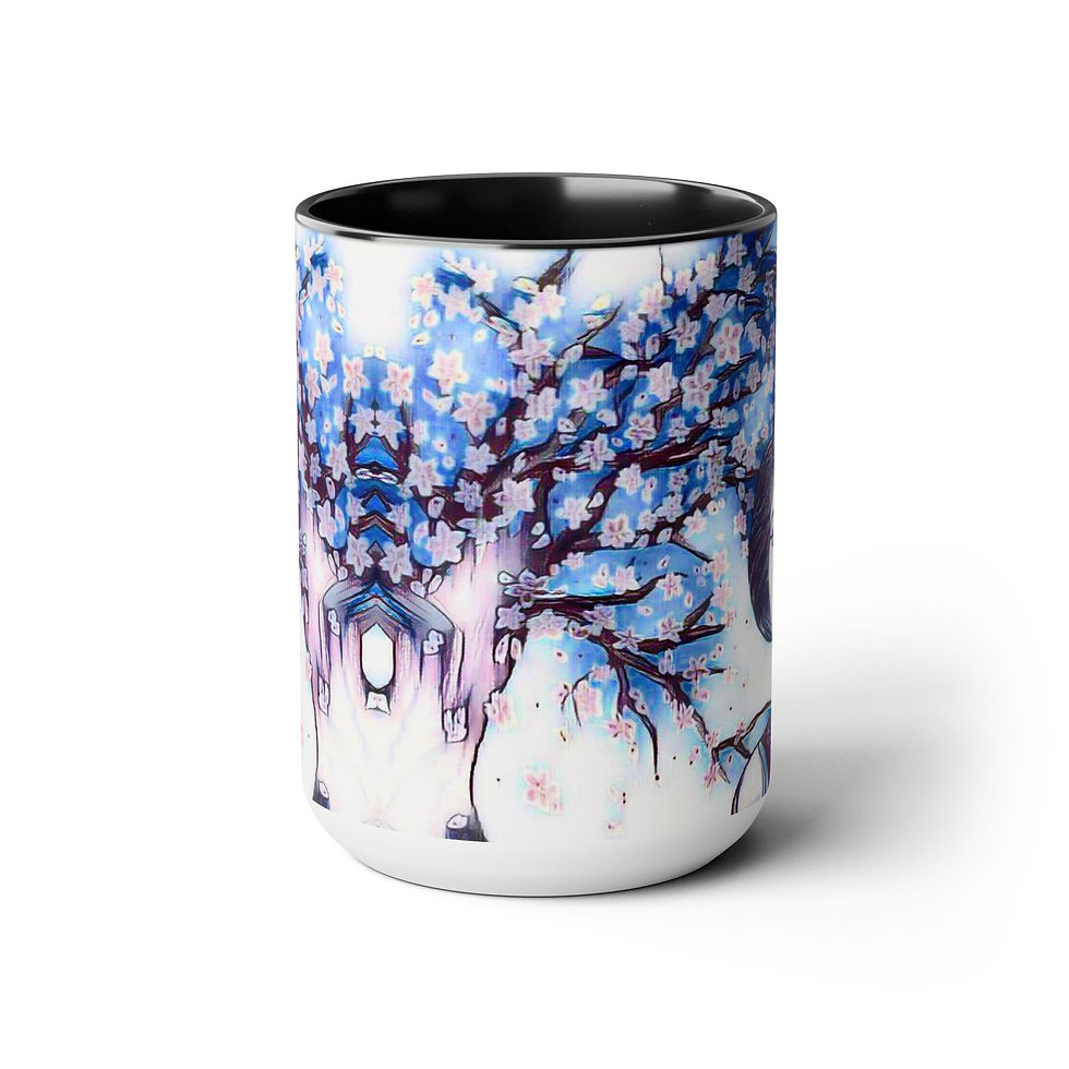 Thumbnail: Two-Tone Coffee Mugs, 15oz