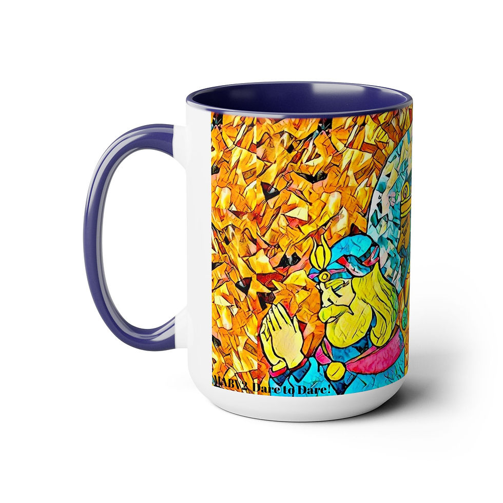 Thumbnail: Two-Tone Coffee Mugs, 15oz