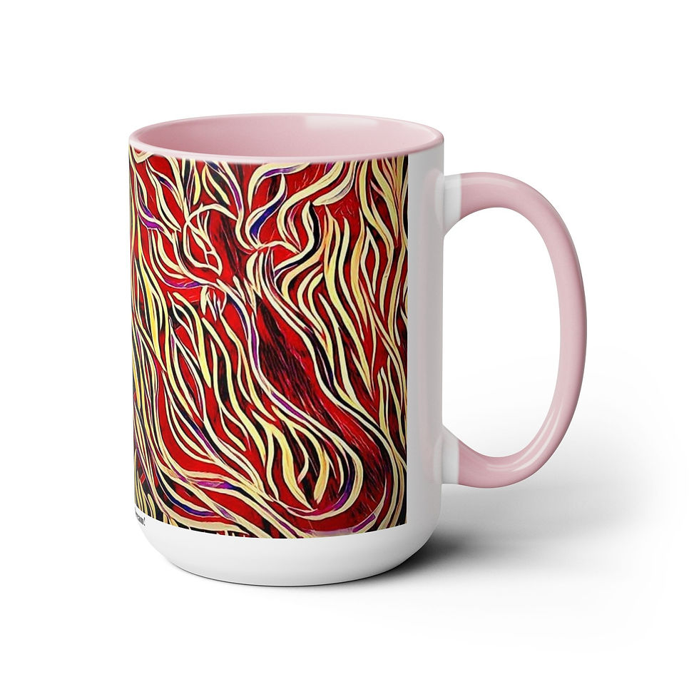 Thumbnail: Two-Tone Coffee Mugs, 15oz