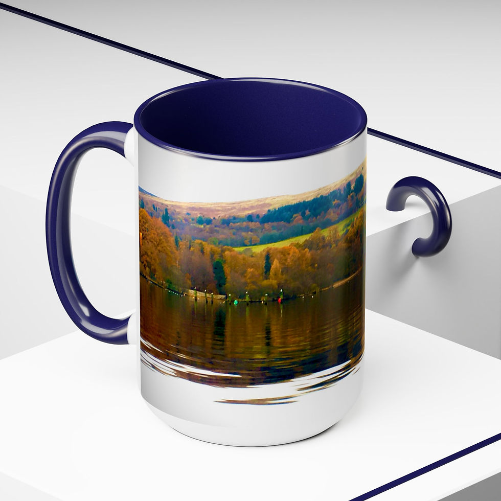 Thumbnail: Two-Tone Coffee Mugs, 15oz