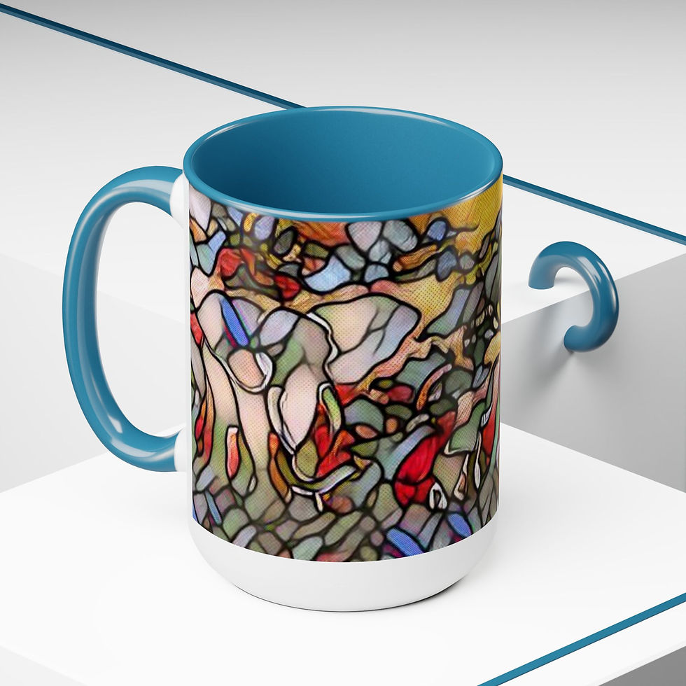 Thumbnail: Two-Tone Coffee Mugs, 15oz