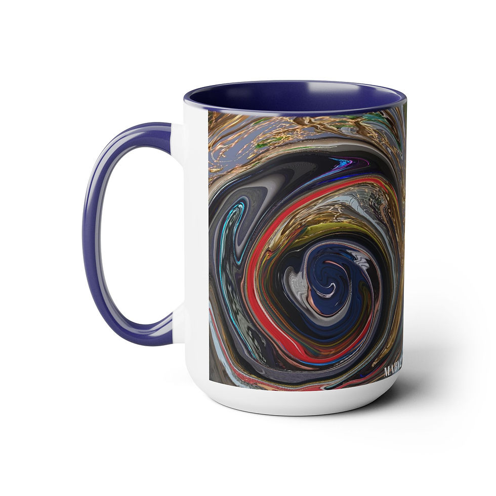 Thumbnail: Two-Tone Coffee Mugs, 15oz