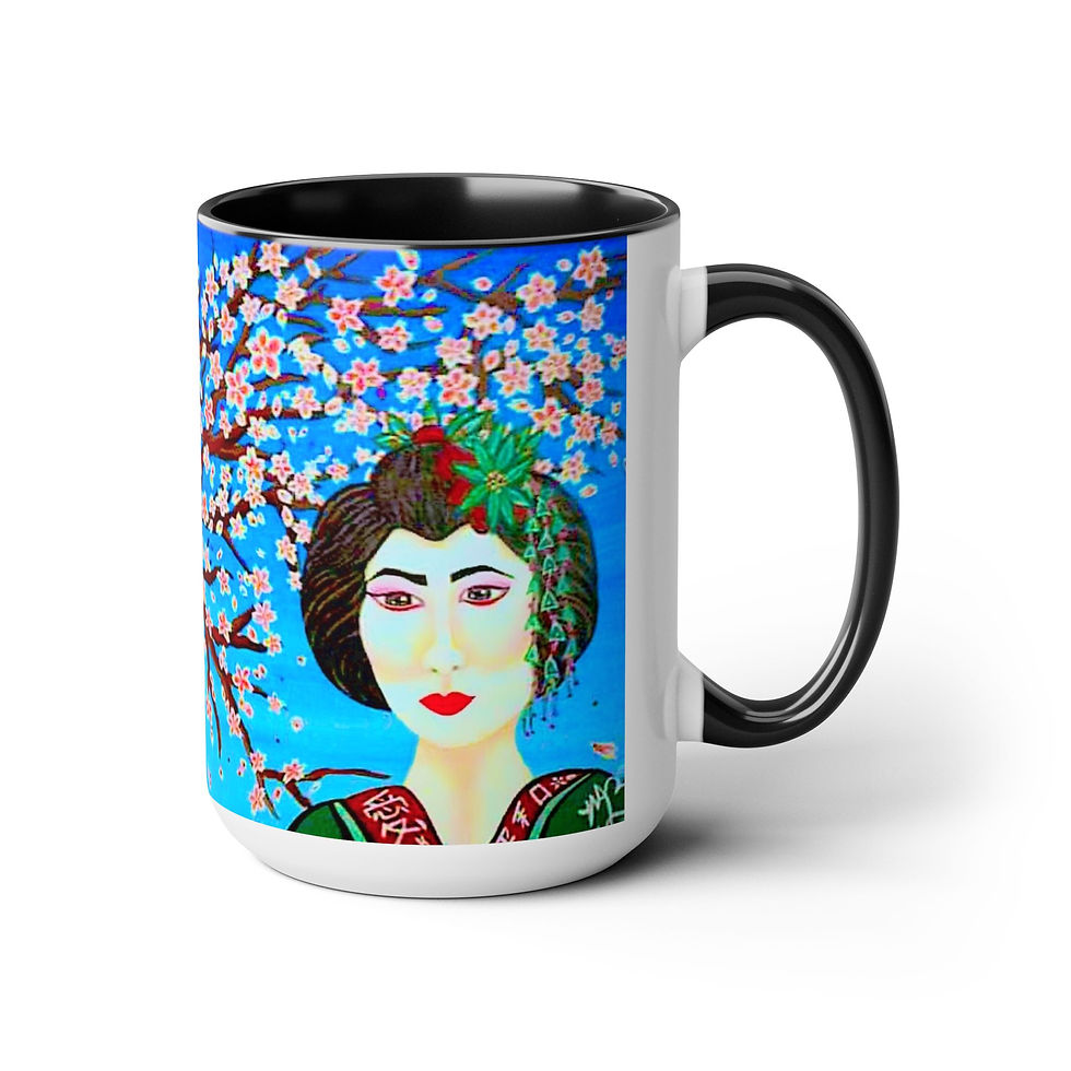 Thumbnail: Two-Tone Coffee Mugs, 15oz