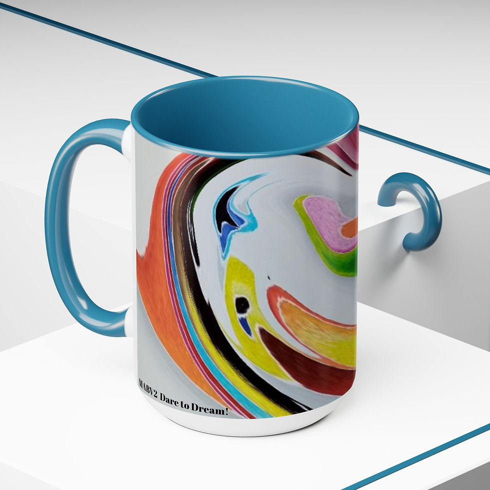 Thumbnail: Two-Tone Coffee Mugs, 15oz