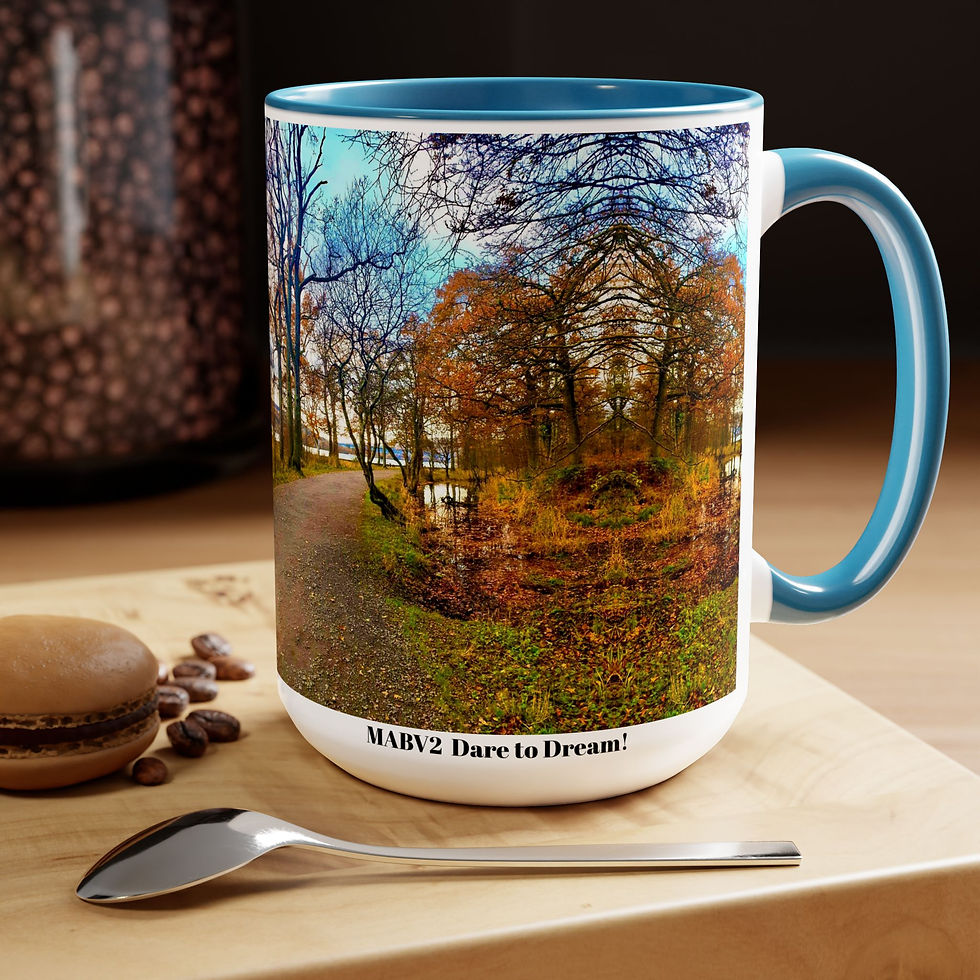 Thumbnail: Two-Tone Coffee Mugs, 15oz