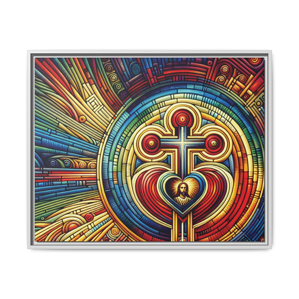 Thumbnail: Jesus: Loving Sacrifice Print on Canvas MABV2AI