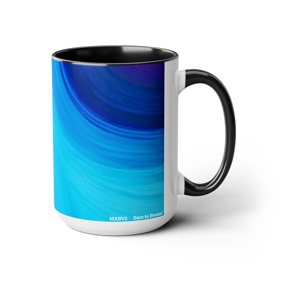 Thumbnail: Two-Tone Coffee Mugs, 15oz