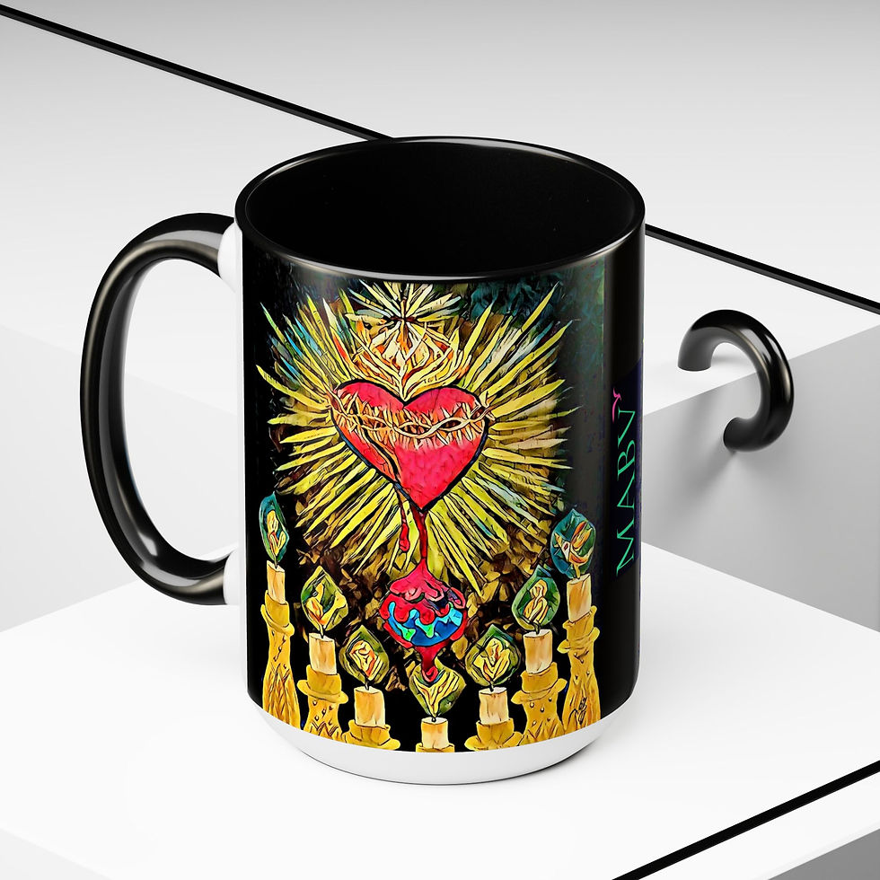 Thumbnail: Two-Tone Coffee Mugs, 15oz