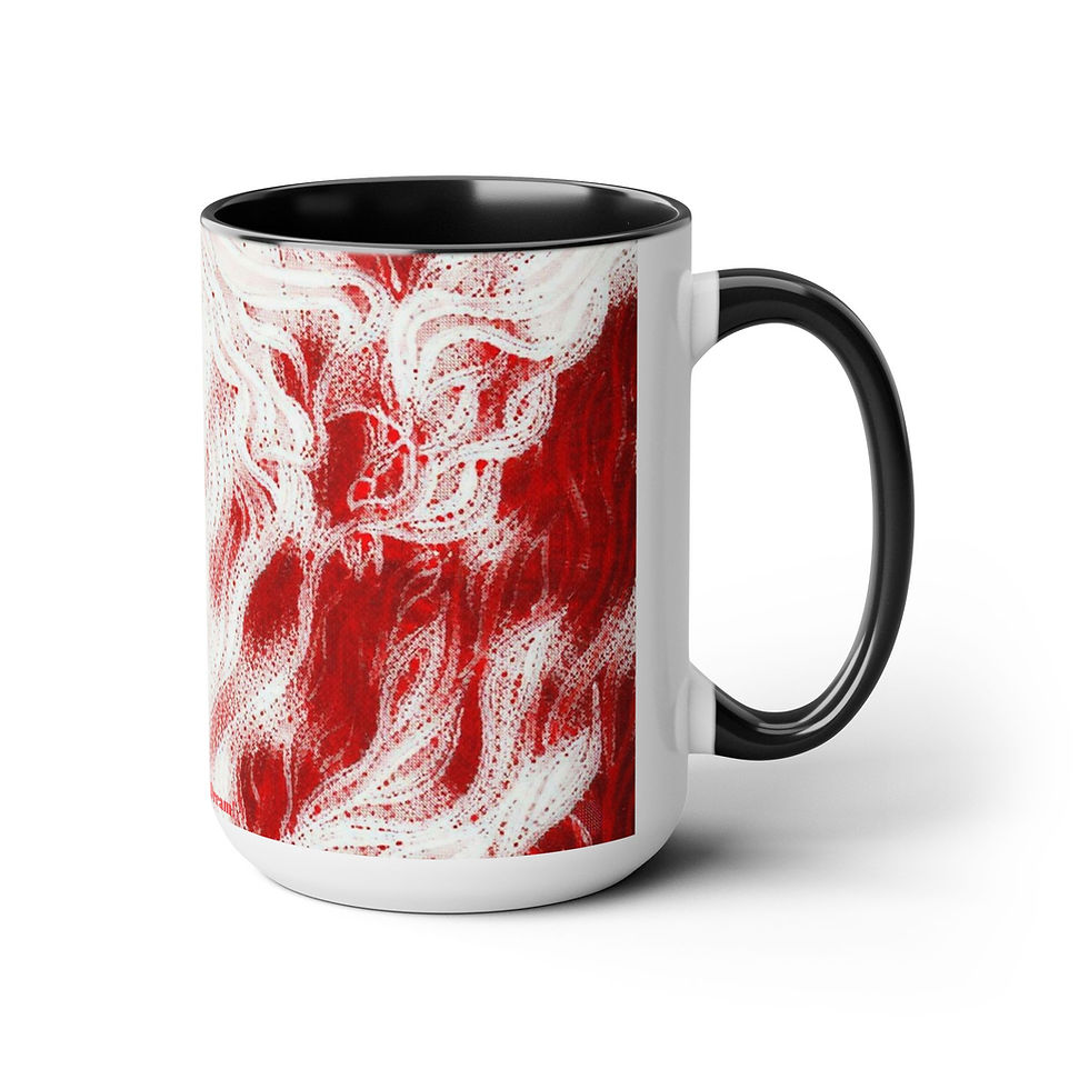 Thumbnail: Two-Tone Coffee Mugs, 15oz