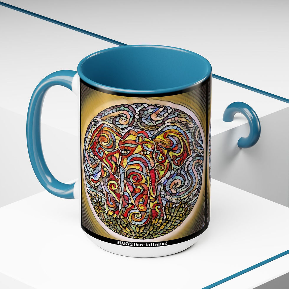 Thumbnail: Two-Tone Coffee Mugs, 15oz