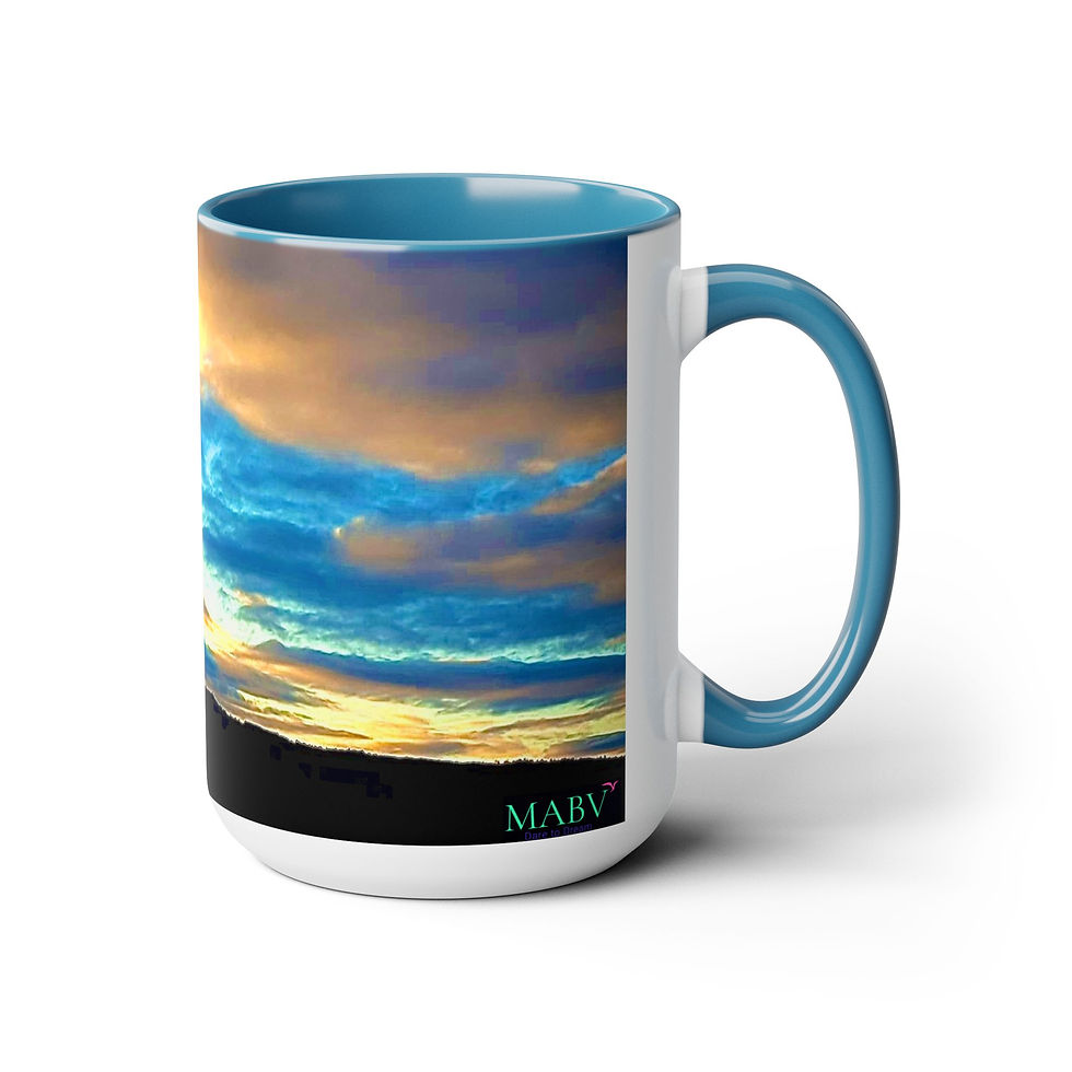 Thumbnail: Two-Tone Coffee Mugs, 15oz