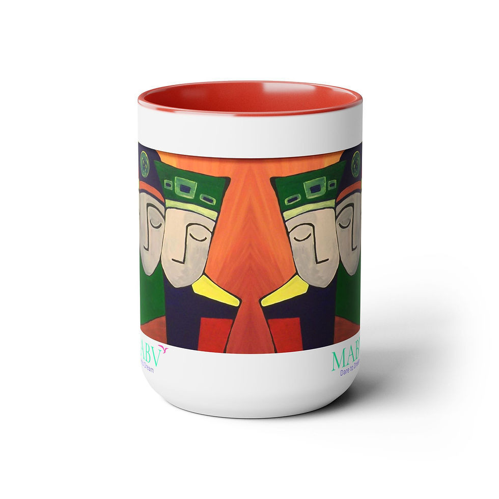 Thumbnail: Two-Tone Coffee Mugs, 15oz